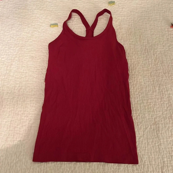 Lululemon ribbed tank top built in sports bra size 6 - Picture 1 of 5